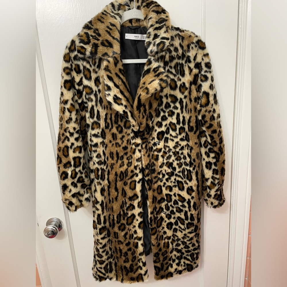 Mango Leopard Coat